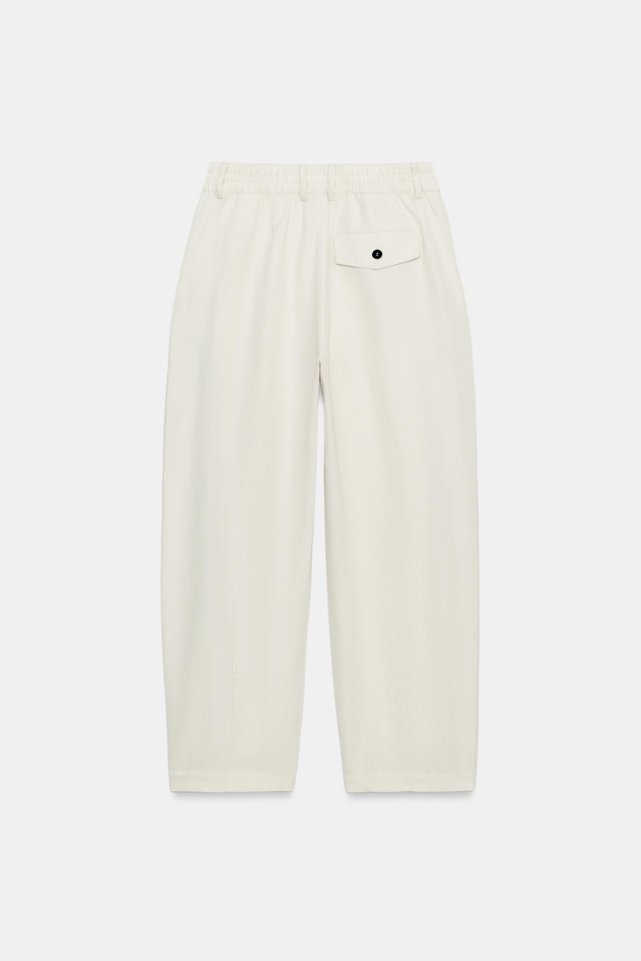 LINEN PLEATED PANTS ZW COLLECTION